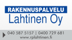 Rakennuspalvelu Lahtinen Oy logo